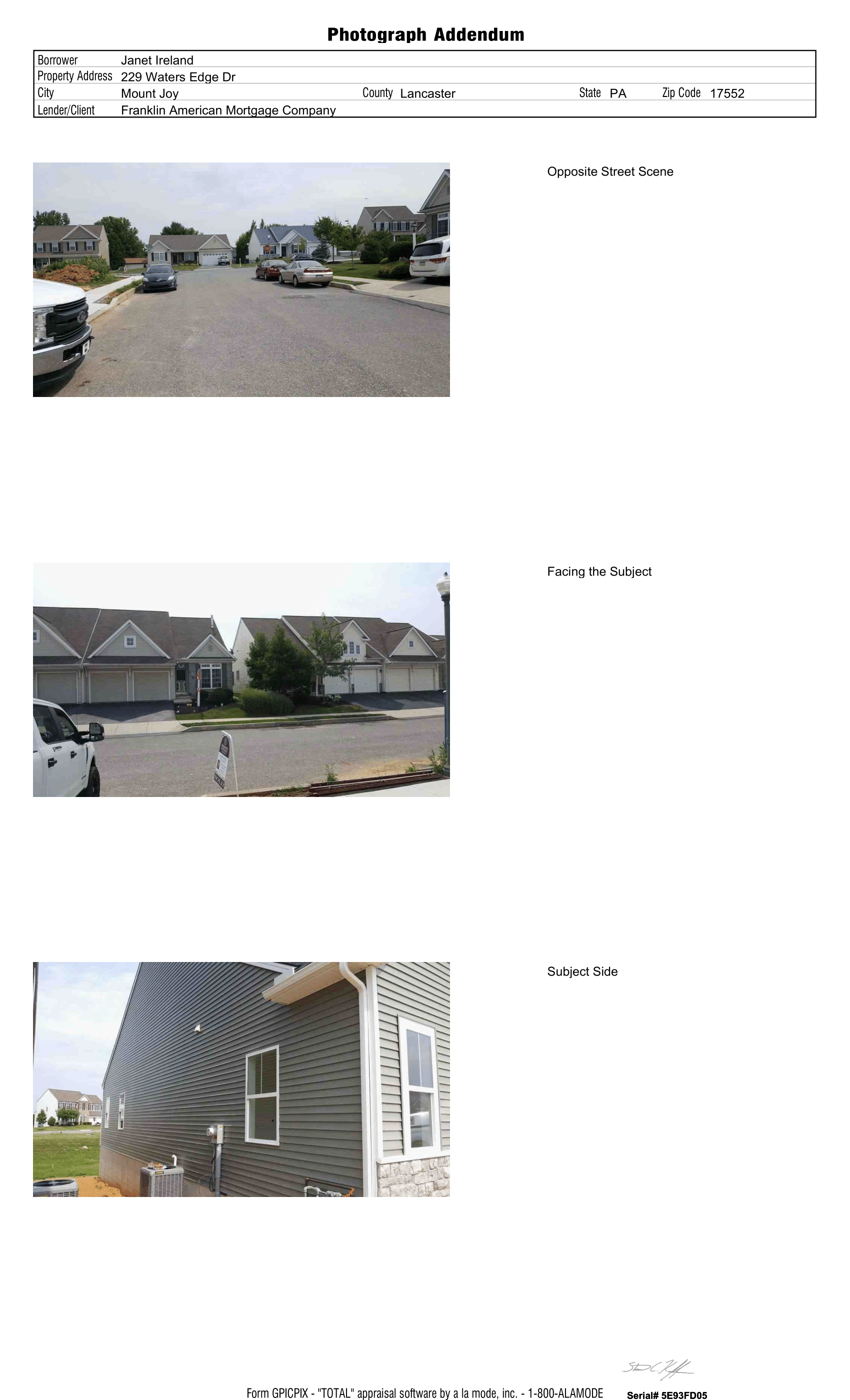 Copy of Appraisal for 229 Waters Edge