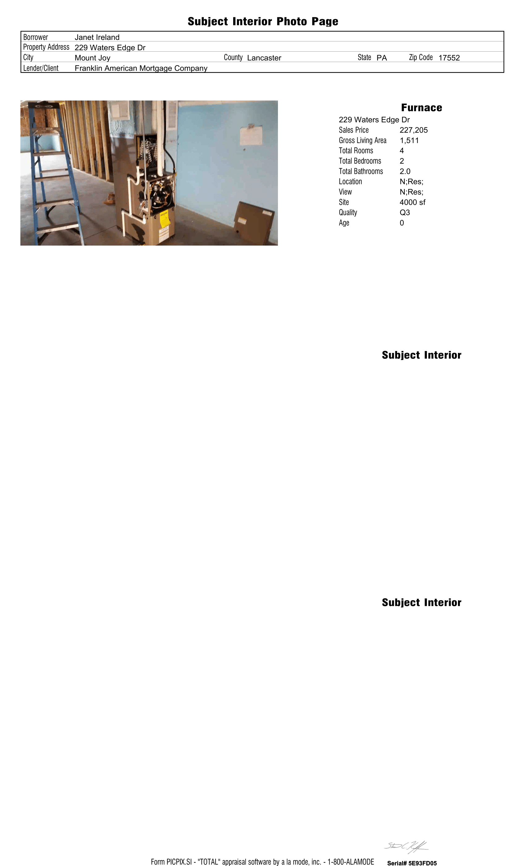 Copy of Appraisal for 229 Waters Edge