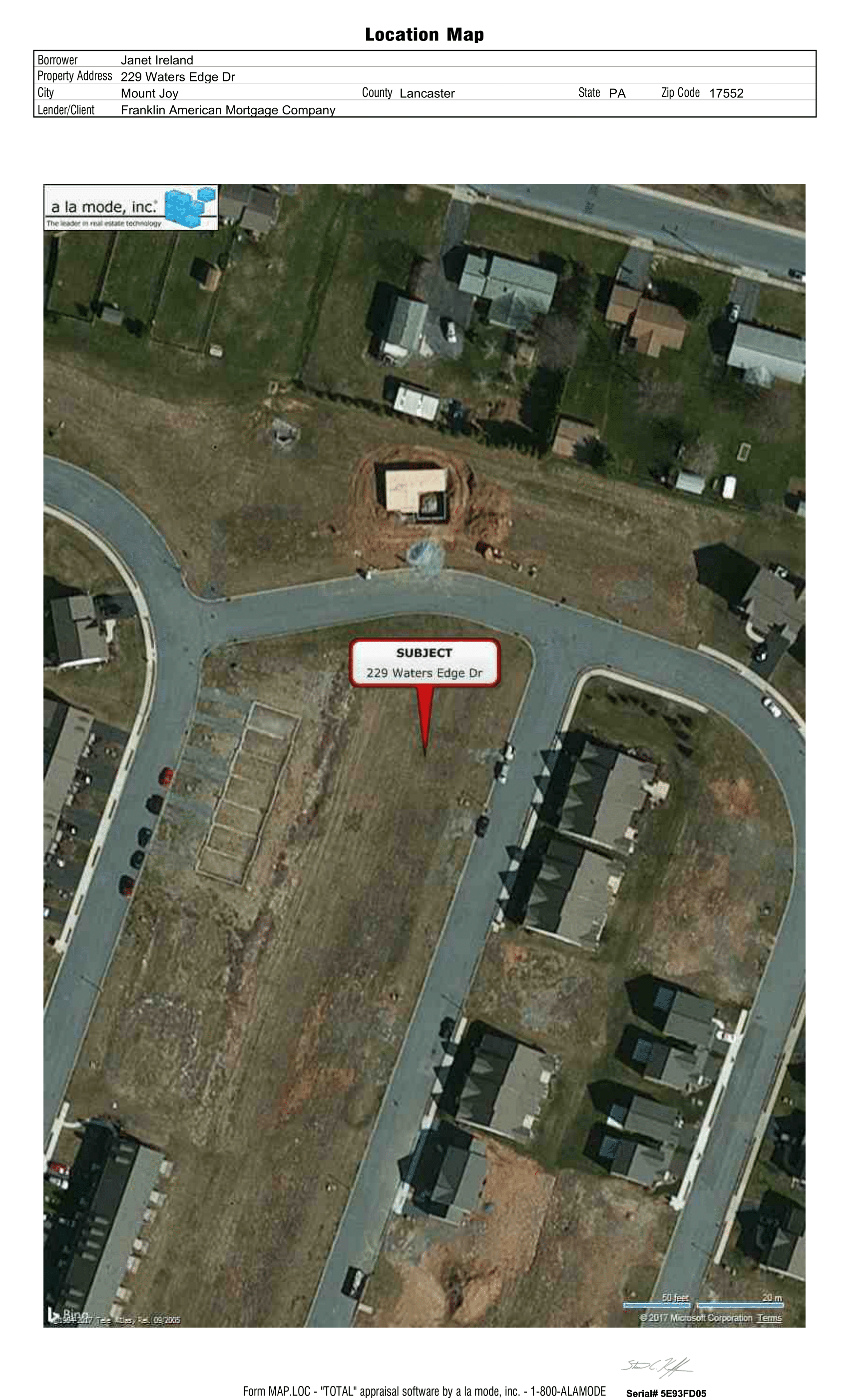 Copy of Appraisal for 229 Waters Edge